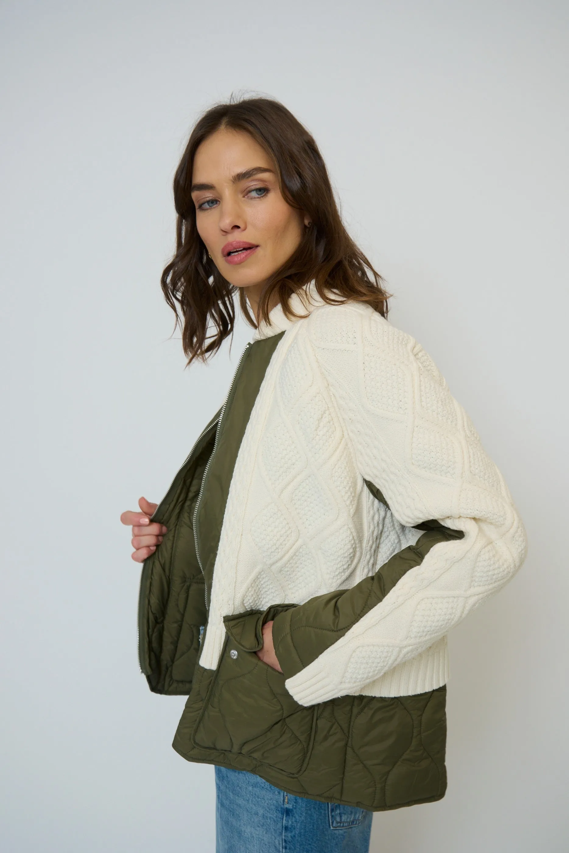 Billie Cable And Quilted Coat sold by Central Park West product image thumbnail 2