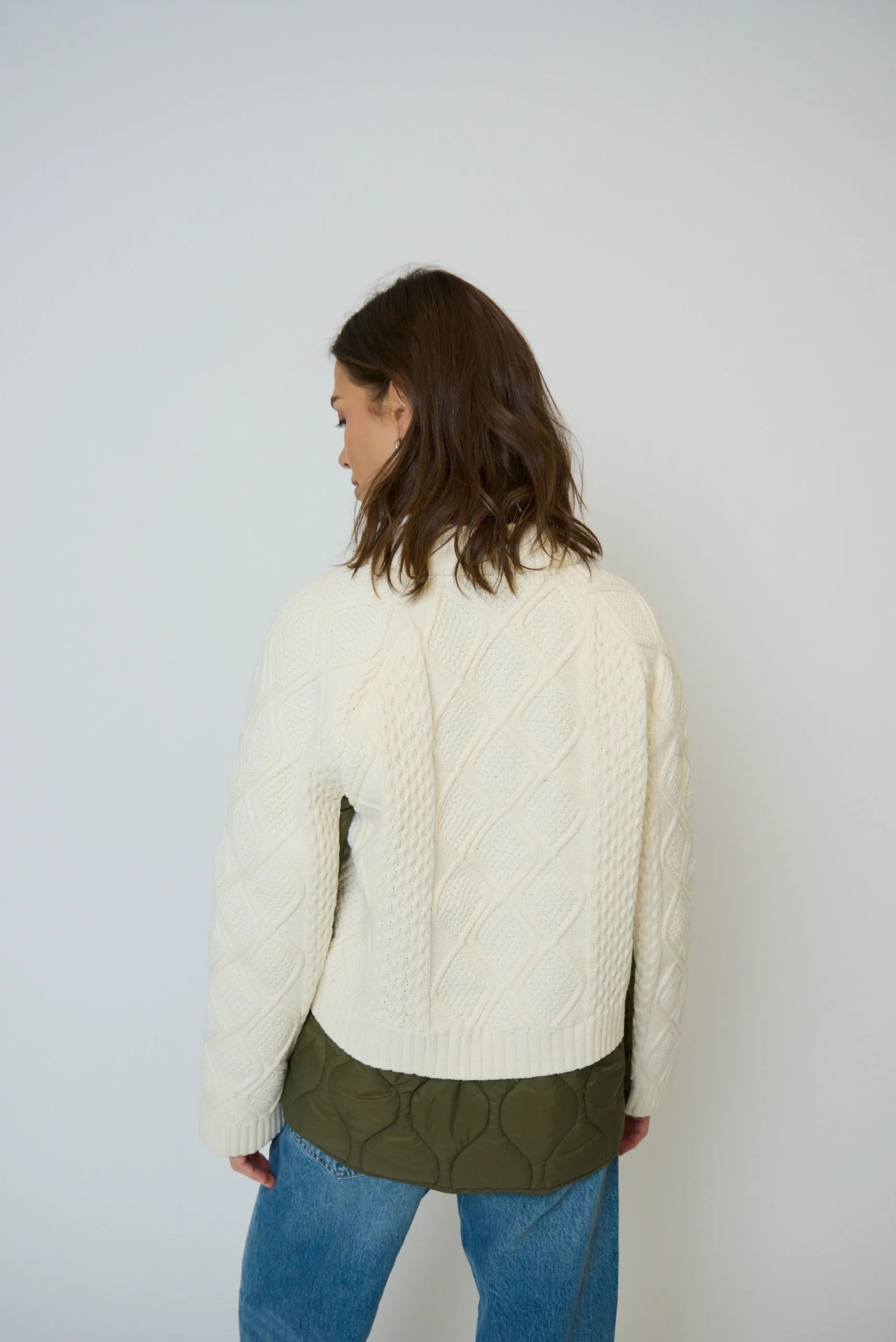 Billie Cable And Quilted Coat sold by Central Park West product image thumbnail 3