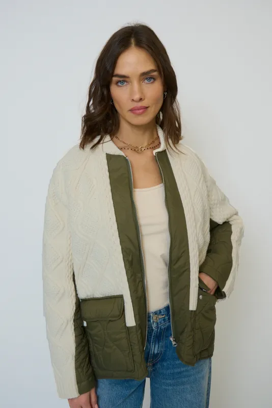 Billie Cable And Quilted Coat sold by Central Park West
