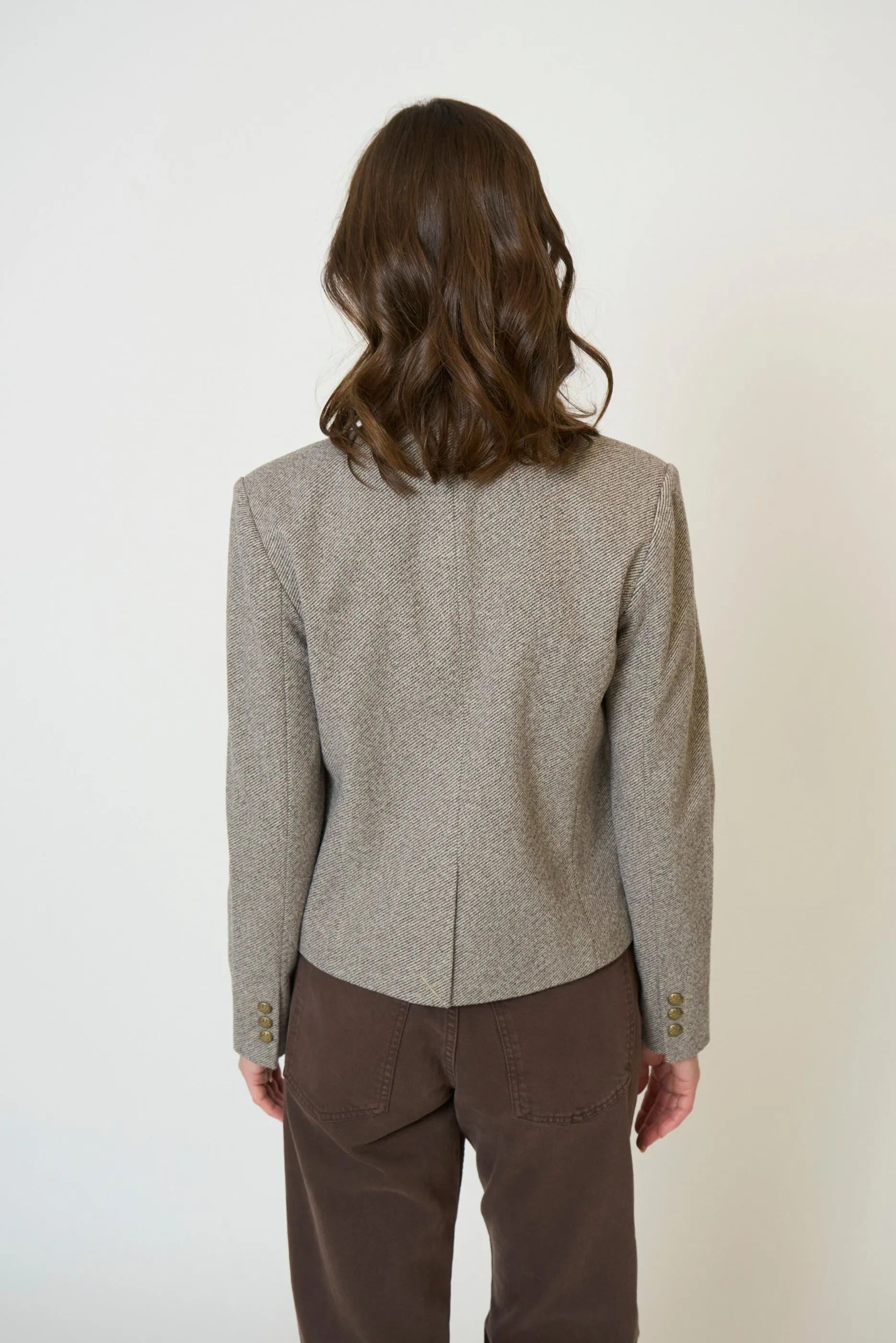 Halsey Mandarin Collar Jacket sold by Central Park West product image thumbnail 3