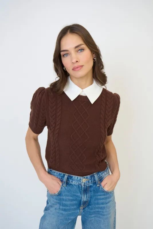 Astrid Twofer Poof Sleeve Polo sold by Central Park West