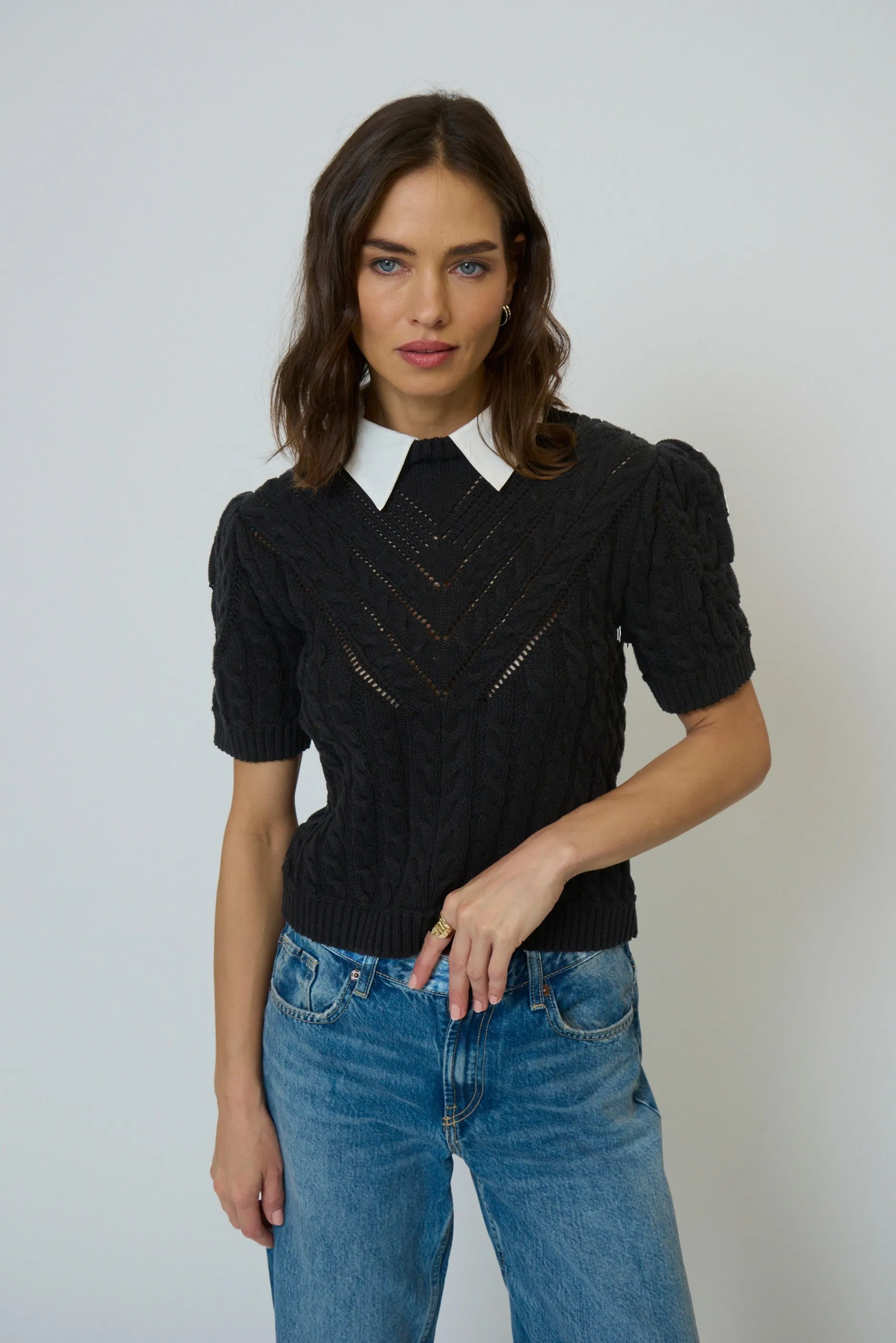Brooke Short Sleeve Twofer sold by Central Park West