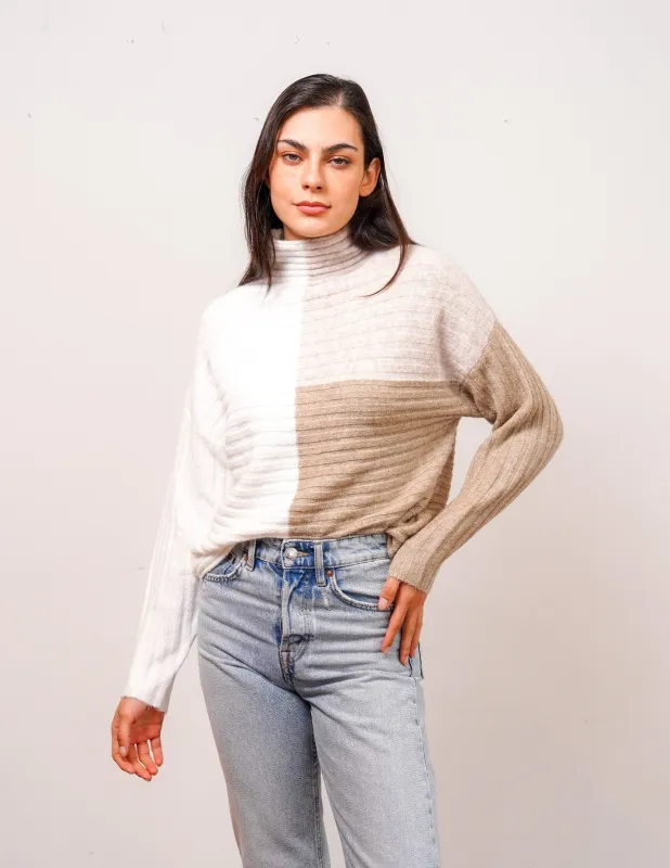 Neutral Combo Cardigan sold by Central Park West