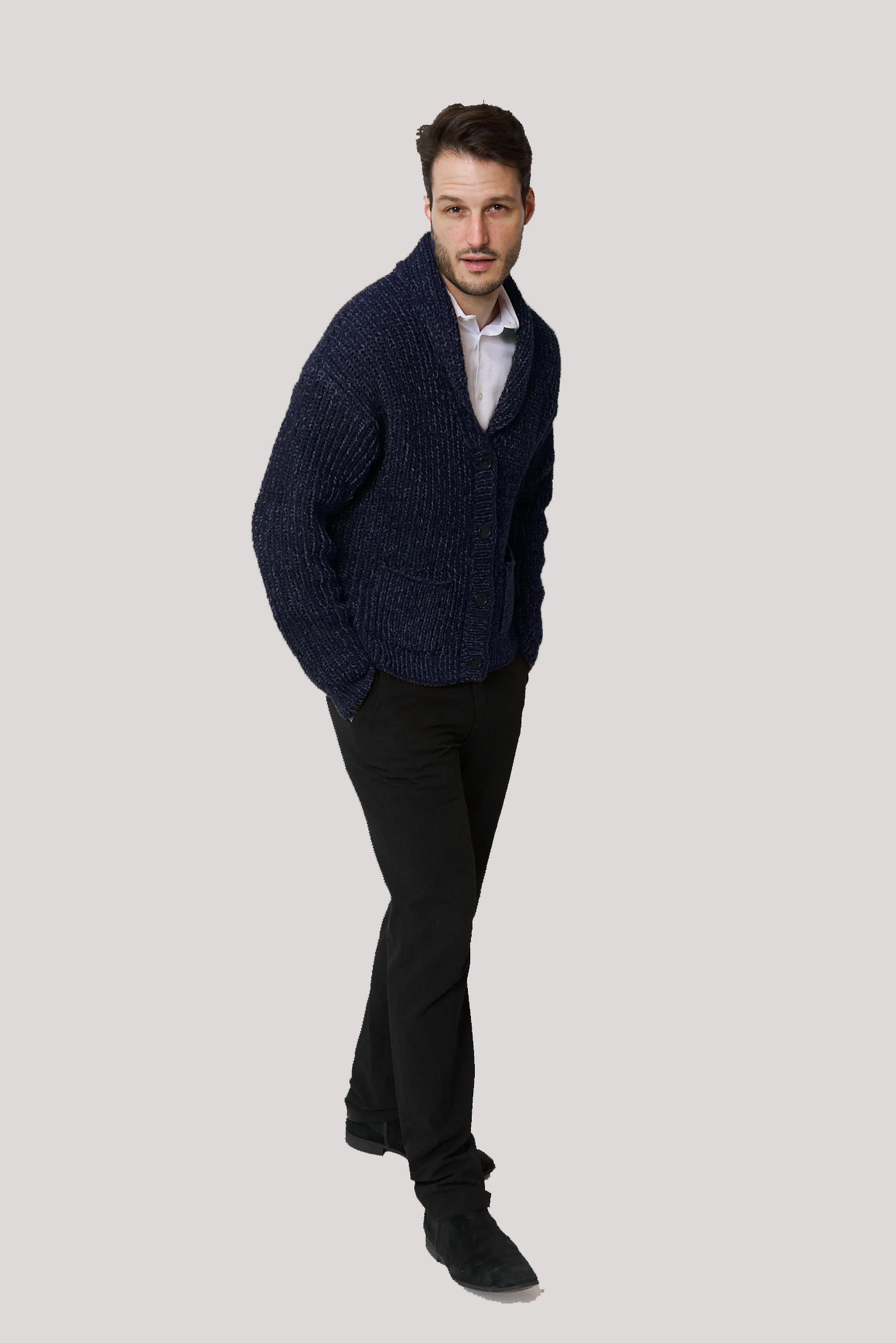 Chenille Shawl Collar Cardigan sold by Central Park West product image thumbnail 2