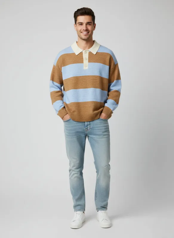 Striped Sweater Rugby sold by Central Park West