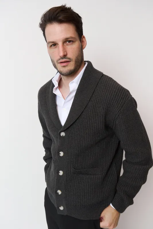 Chunky Shawl Collar Cardigan sold by Central Park West