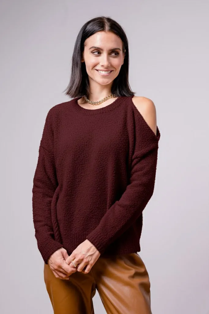 Noa Cut Out Shoulder Sweater sold by Central Park West product image thumbnail 3