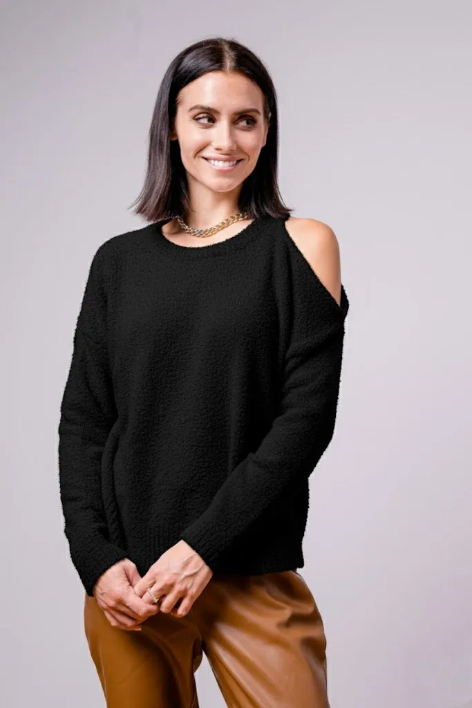 Noa Cut Out Shoulder Sweater sold by Central Park West