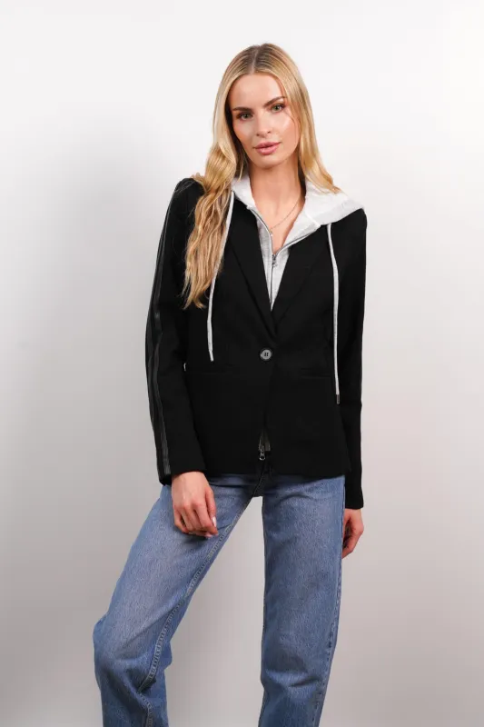 Avery Vegan Stripe Dickey Jacket sold by Central Park West