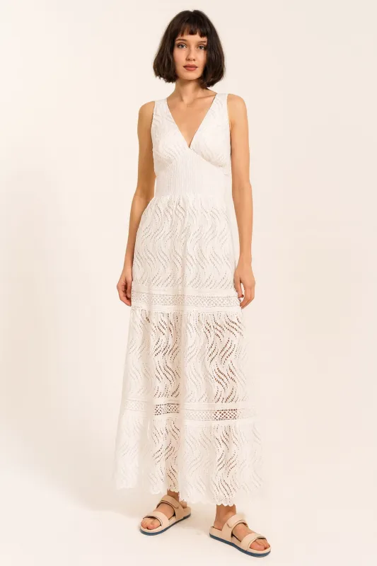 Lexie Eyelet Maxi Dress sold by Central Park West