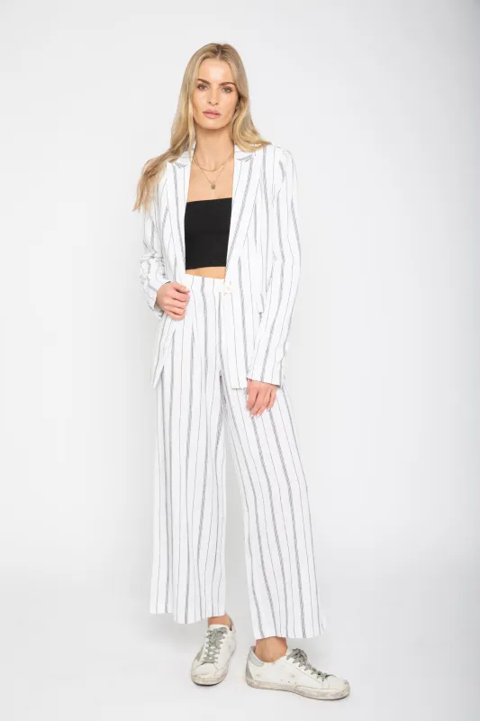 August Linen Stripe Jacket sold by Central Park West