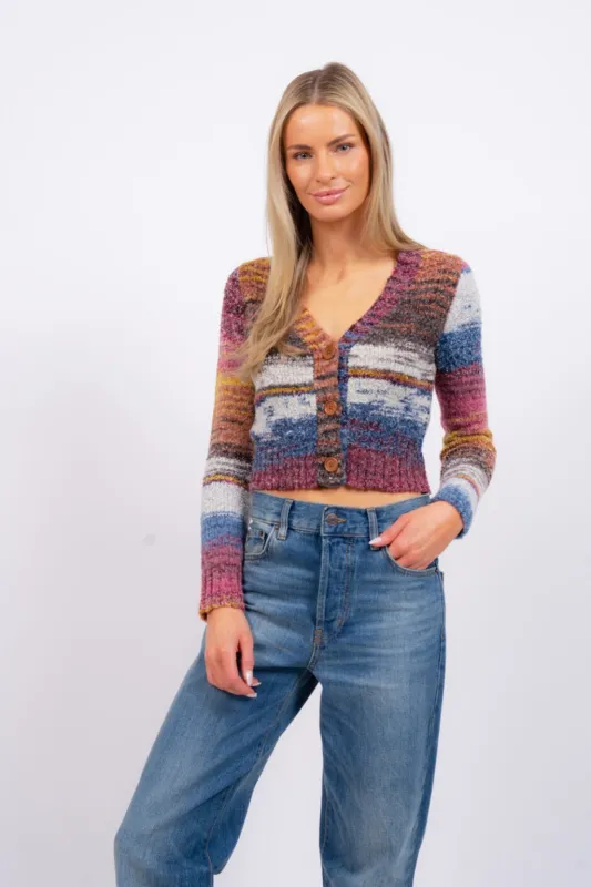 Tricolor T-Neck sold by Central Park West