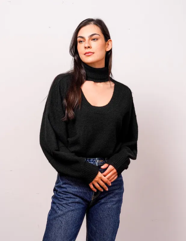 Marti Cut Out T-Neck sold by Central Park West