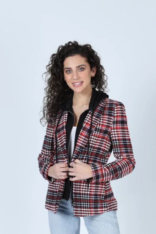 Barnes Single Breasted Blazer With Hoodie sold by Central Park West