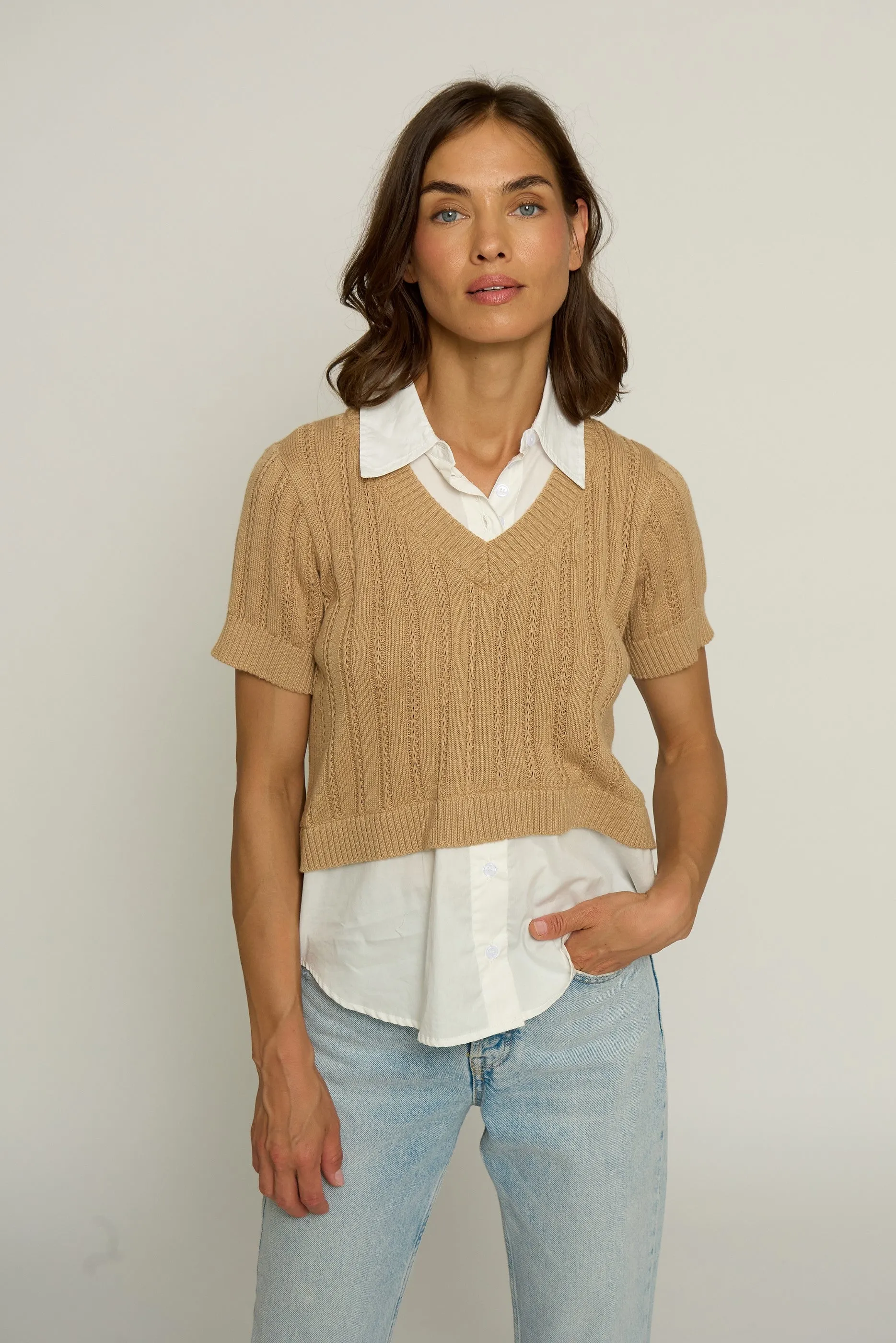 Short Sleeve Twofer sold by Central Park West