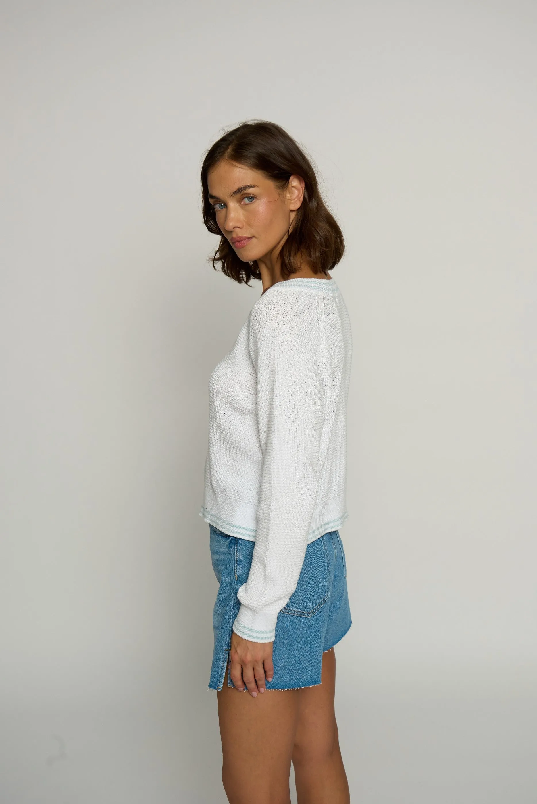 Thermal Stitch Raglan sold by Central Park West product image thumbnail 2