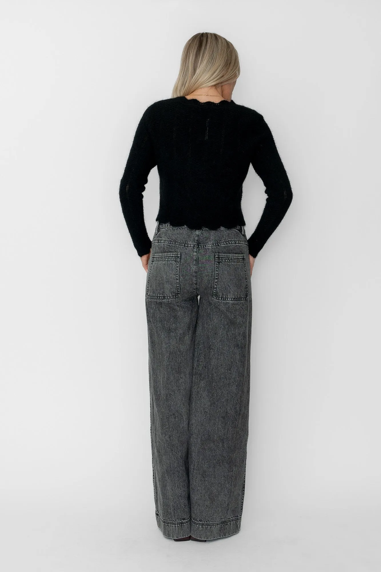 Amelie Scallop Cardigan sold by Central Park West product image thumbnail 3