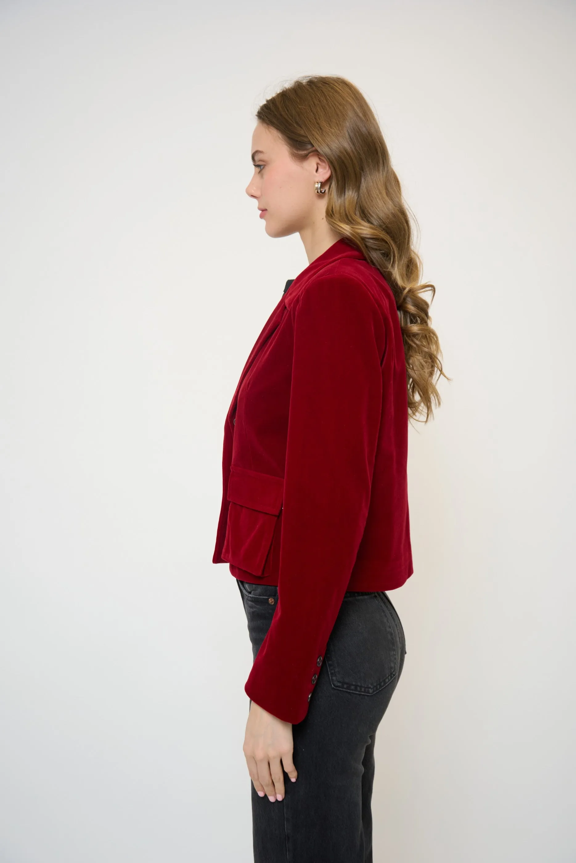 Ember Velvet Boxy Blazer sold by Central Park West product image thumbnail 4