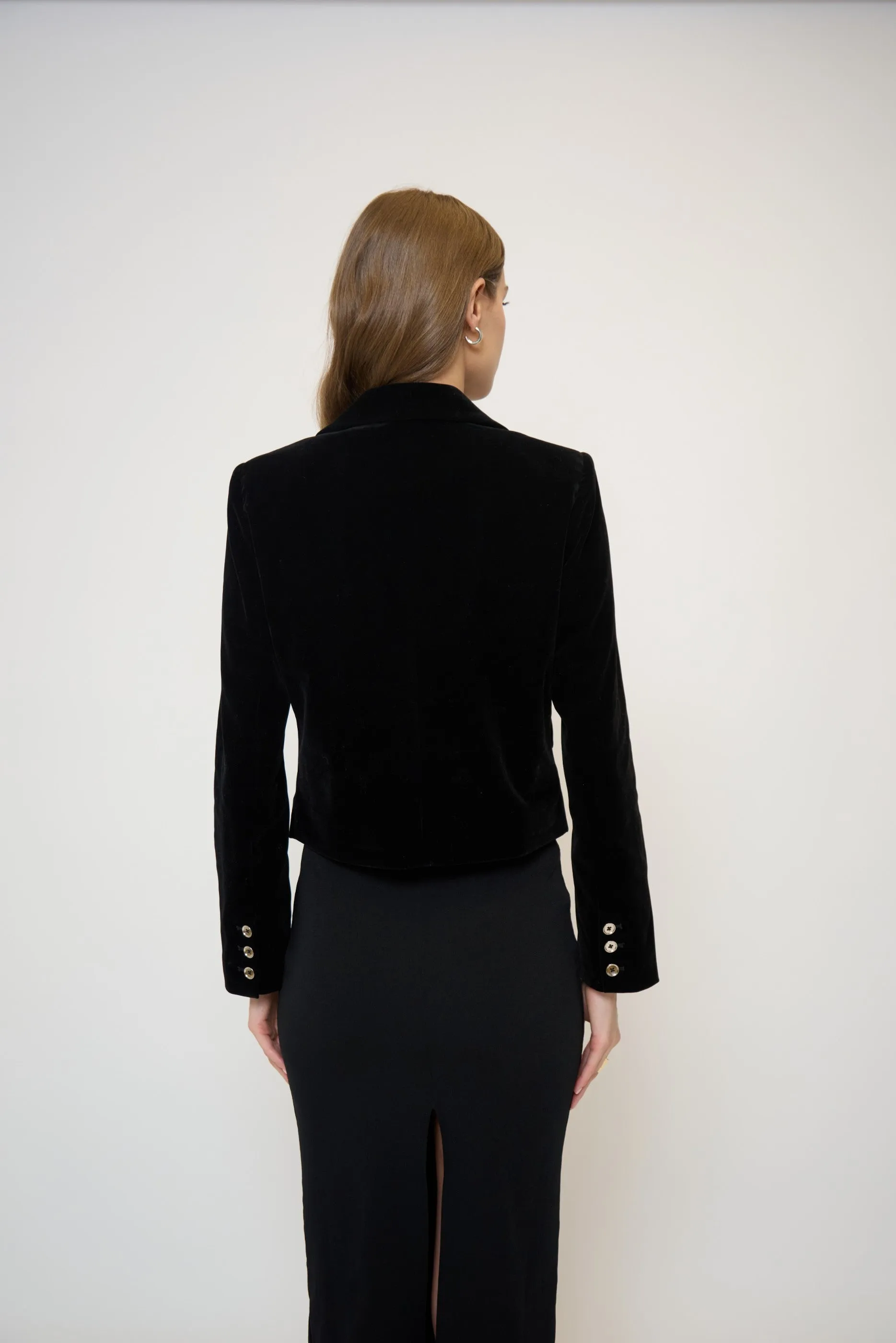 Ember Velvet Boxy Blazer sold by Central Park West product image thumbnail 5