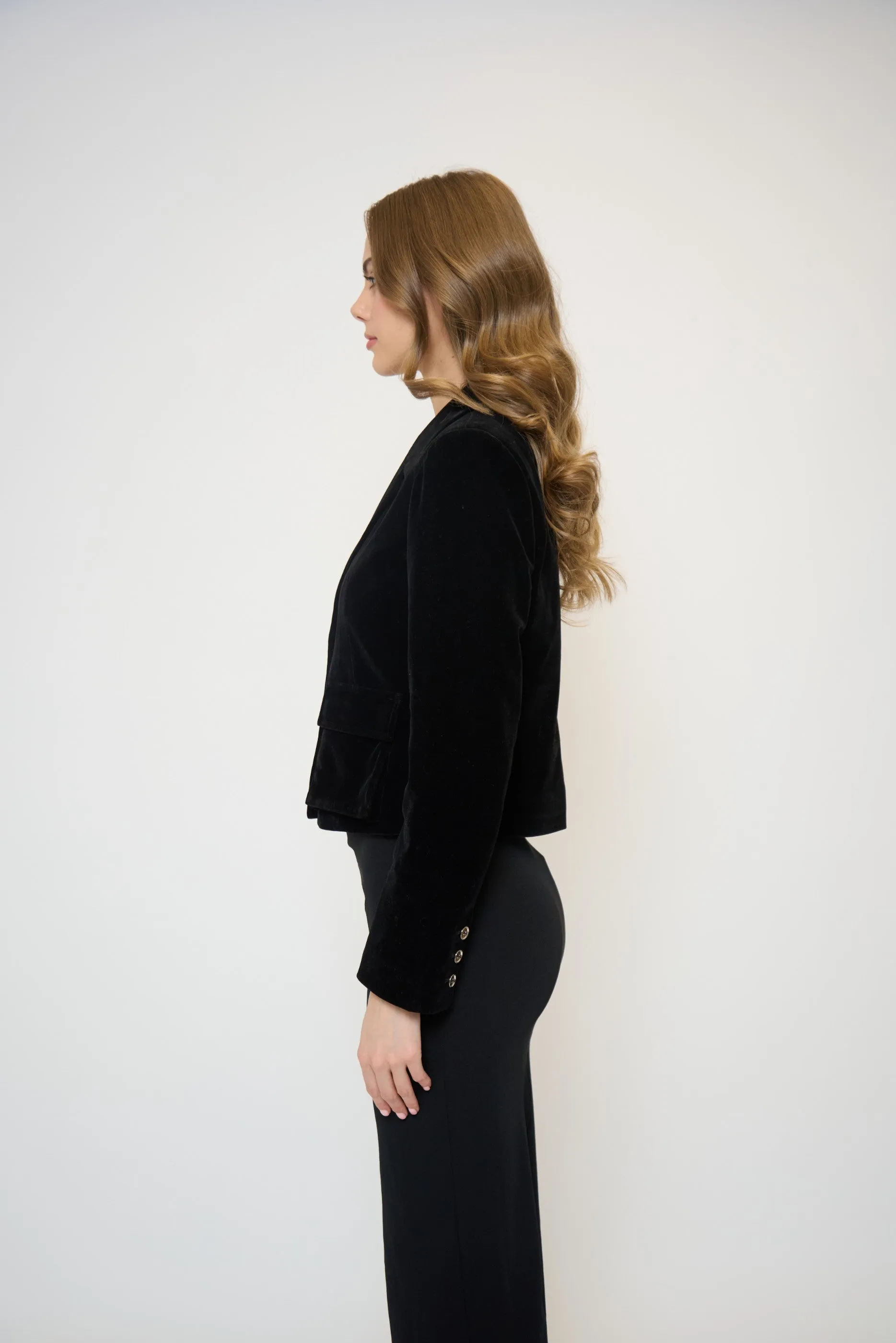 Ember Velvet Boxy Blazer sold by Central Park West product image thumbnail 3