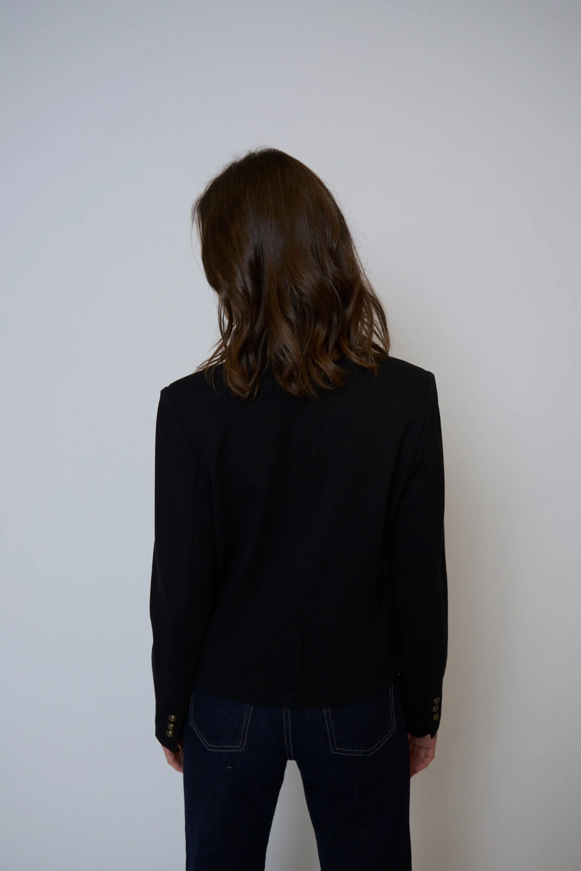 Halsey Ponte Mandarin Collar Jacket sold by Central Park West product image thumbnail 3