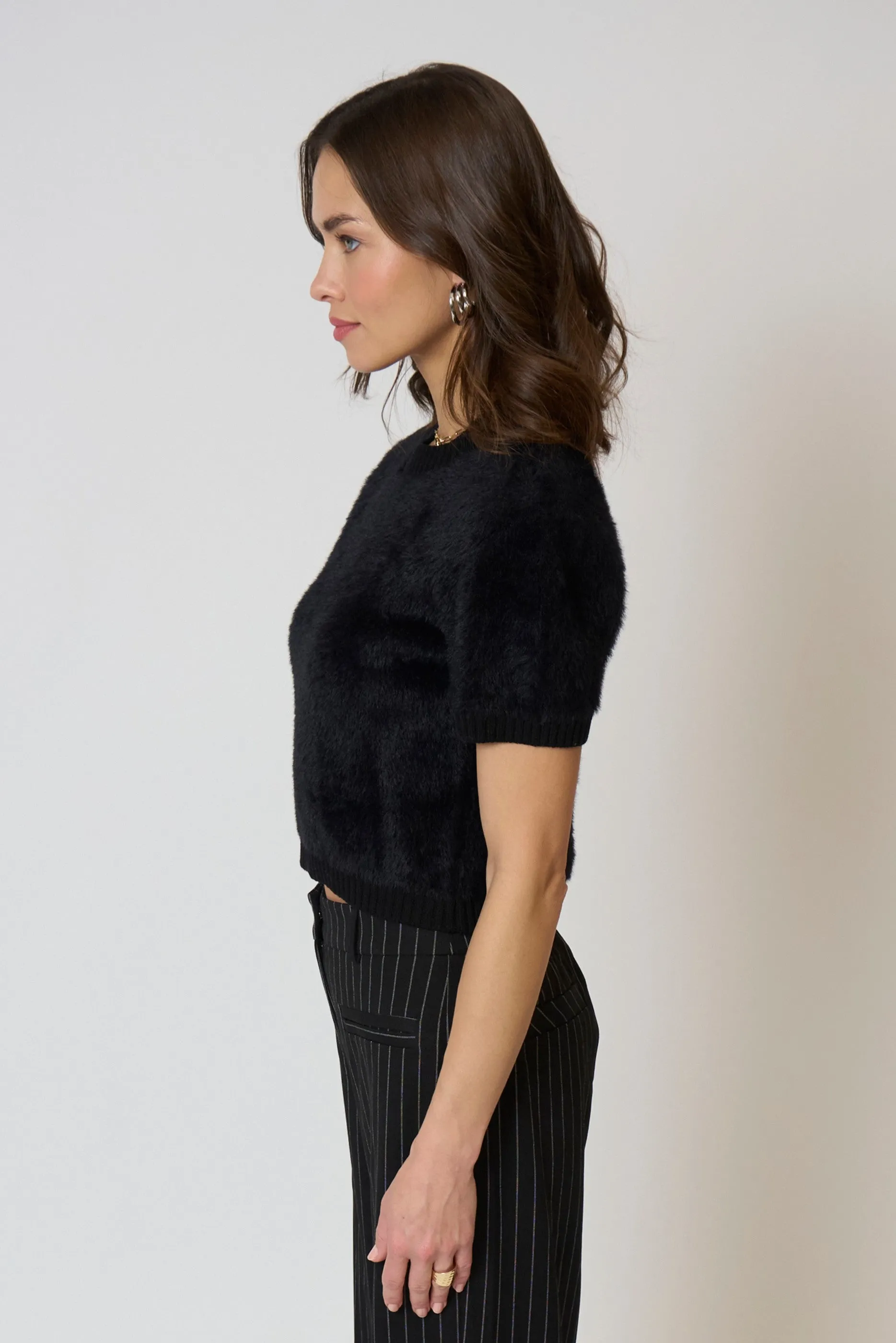 Roman Eyelash Tee With Shoulder Pads sold by Central Park West product image thumbnail 2