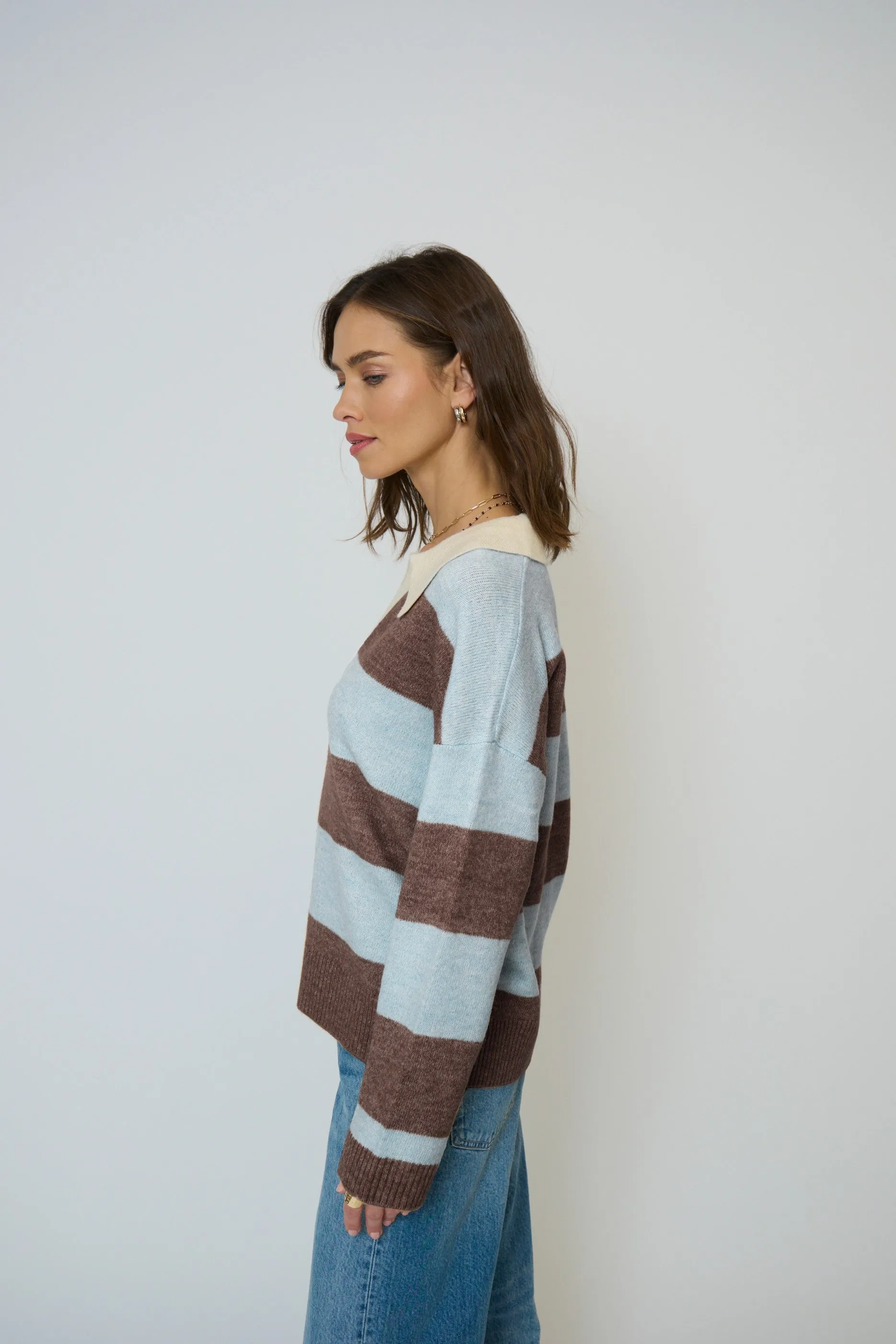 Marley Striped Rugby Sweater sold by Central Park West product image thumbnail 4