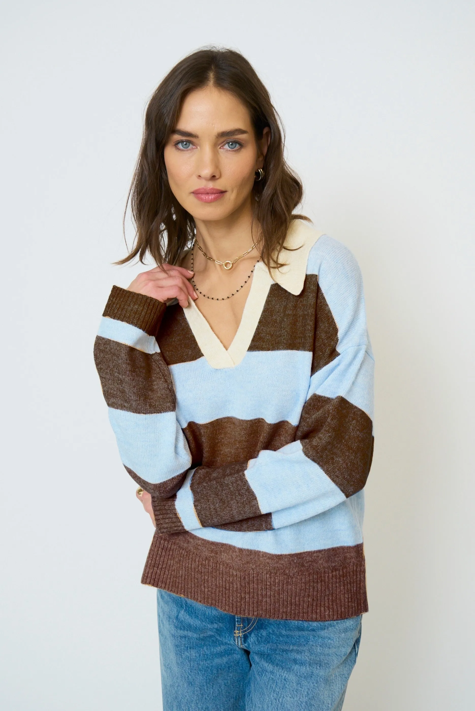 Marley Striped Rugby Sweater sold by Central Park West