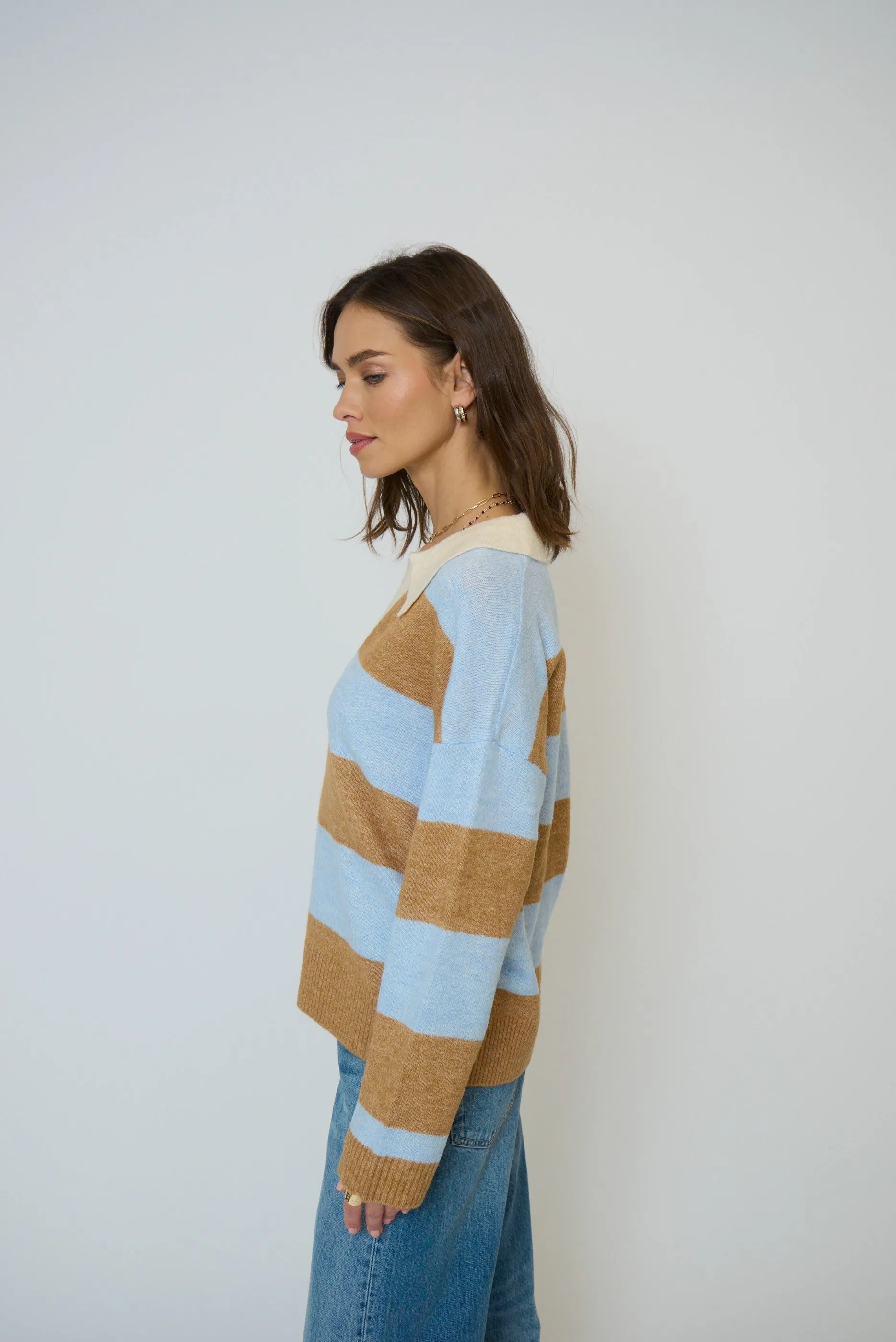 Marley Striped Rugby Sweater sold by Central Park West product image thumbnail 5