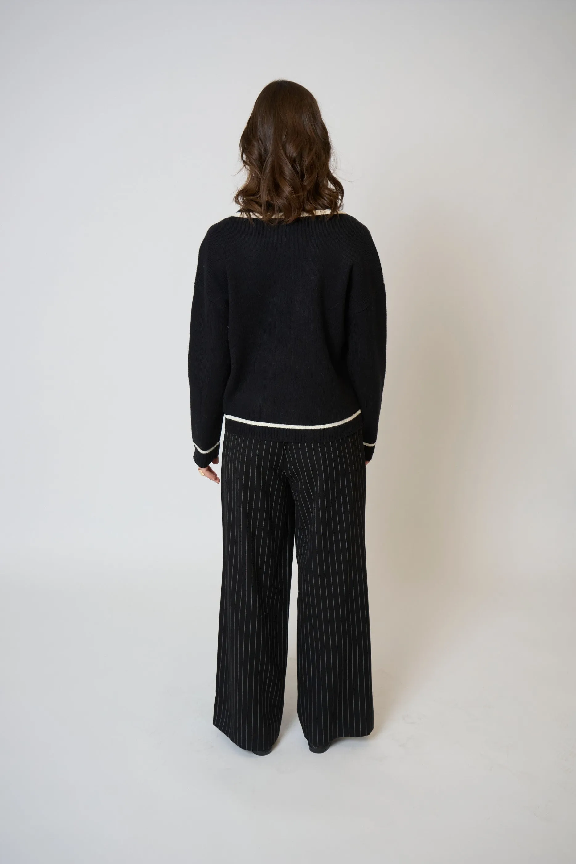 Astrid Piped Sweater Jacket sold by Central Park West product image thumbnail 3