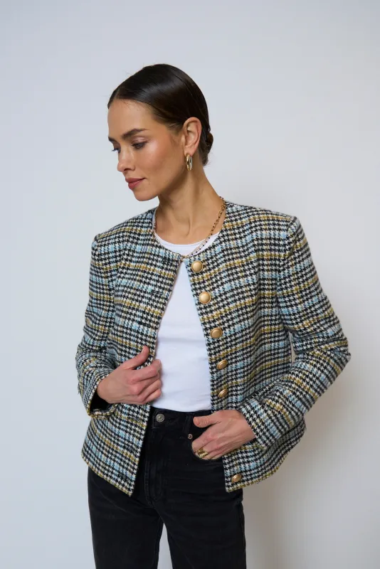 Billie Herringbone Jacket sold by Central Park West