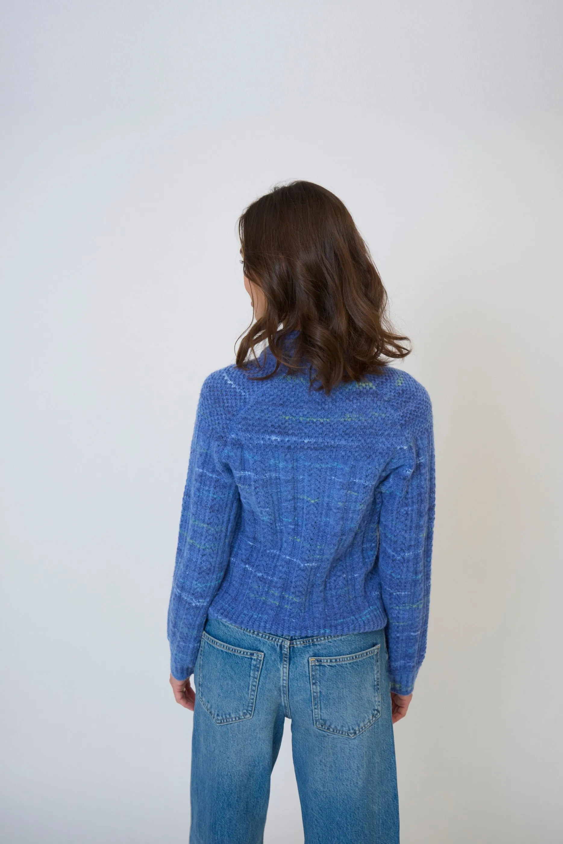 Rayna Spacedye Open Stitch Yoke Sweater sold by Central Park West product image thumbnail 3