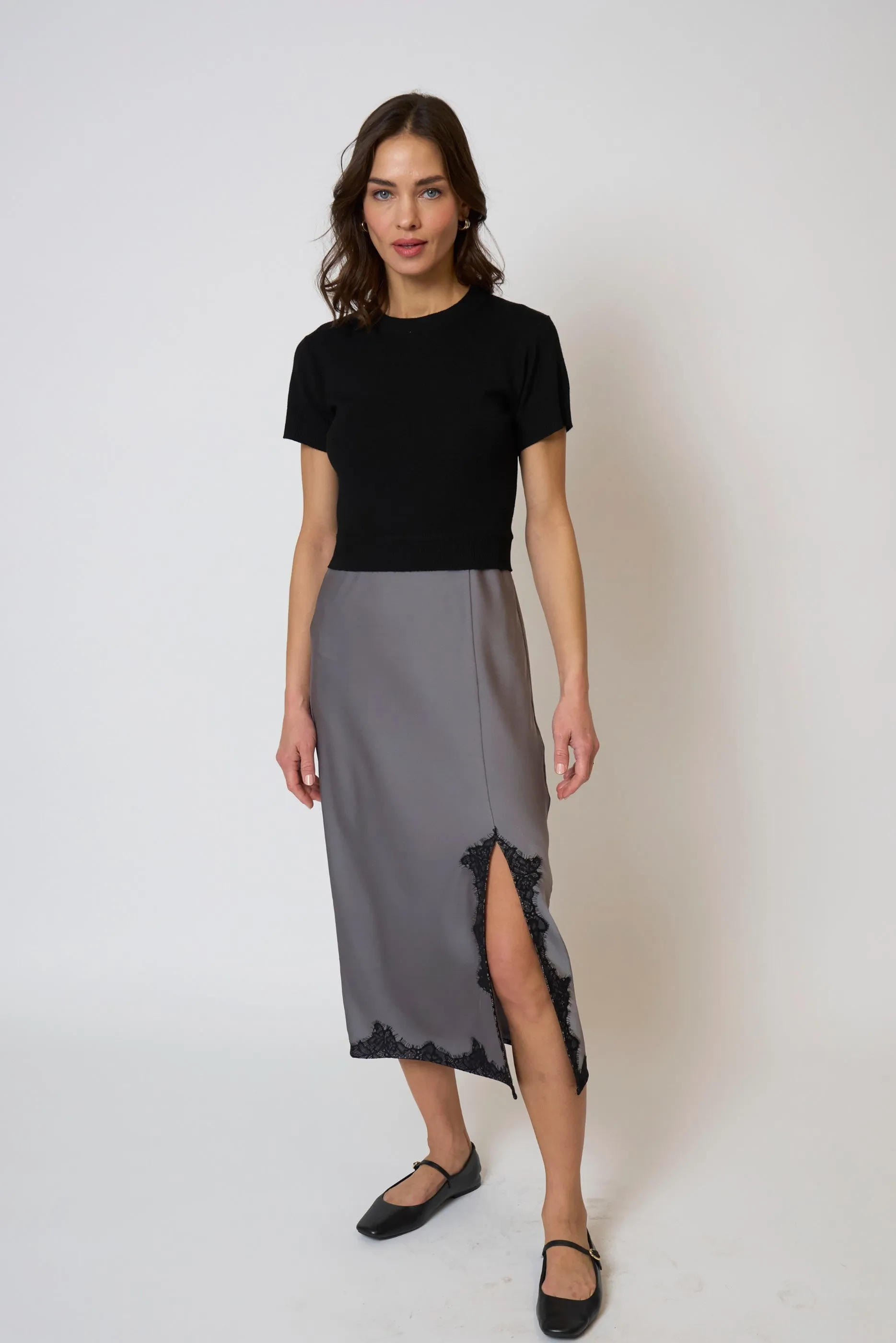Celeste Lace And Sweater Combo Dress sold by Central Park West