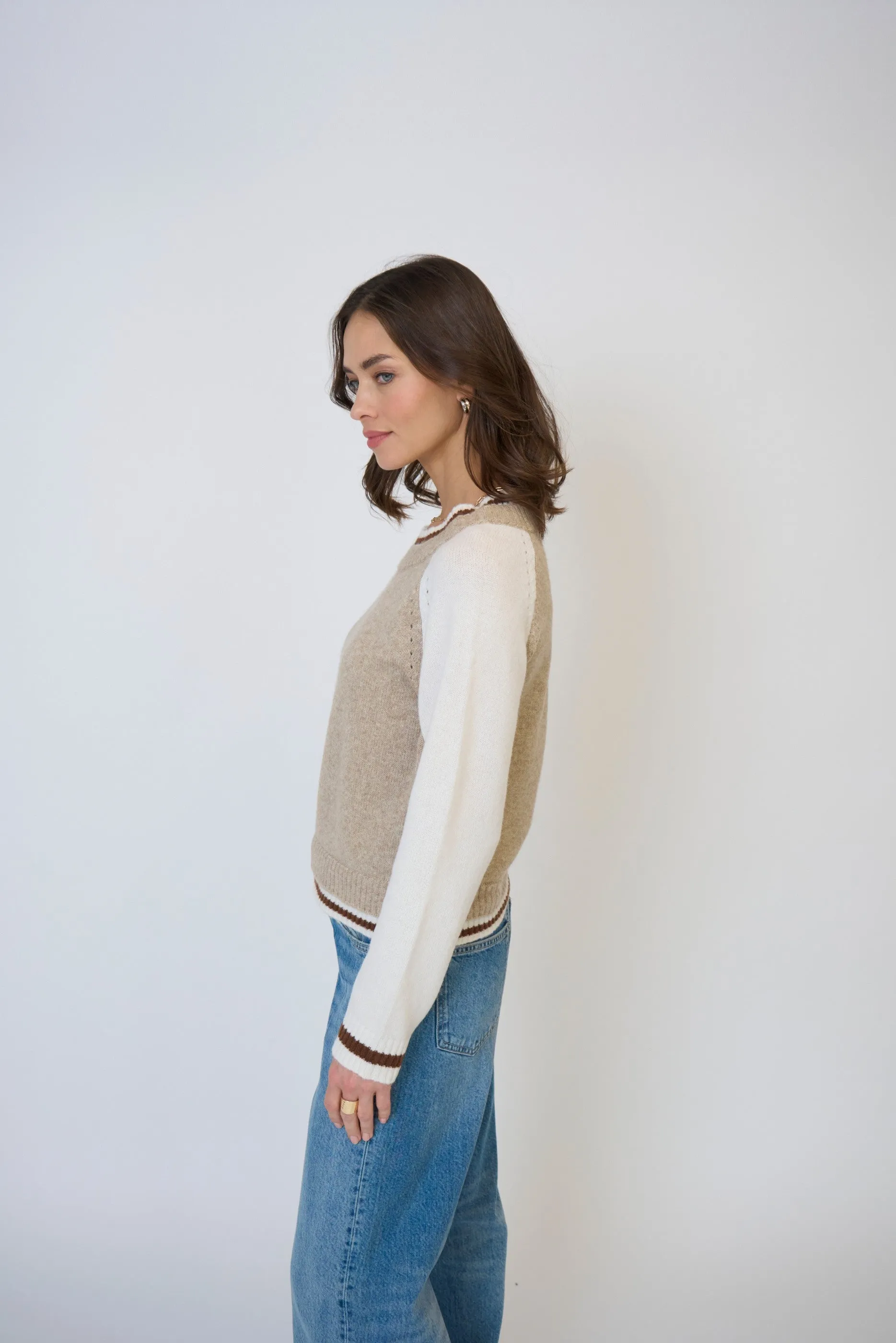 Olivia Baseball Sweater sold by Central Park West product image thumbnail 4