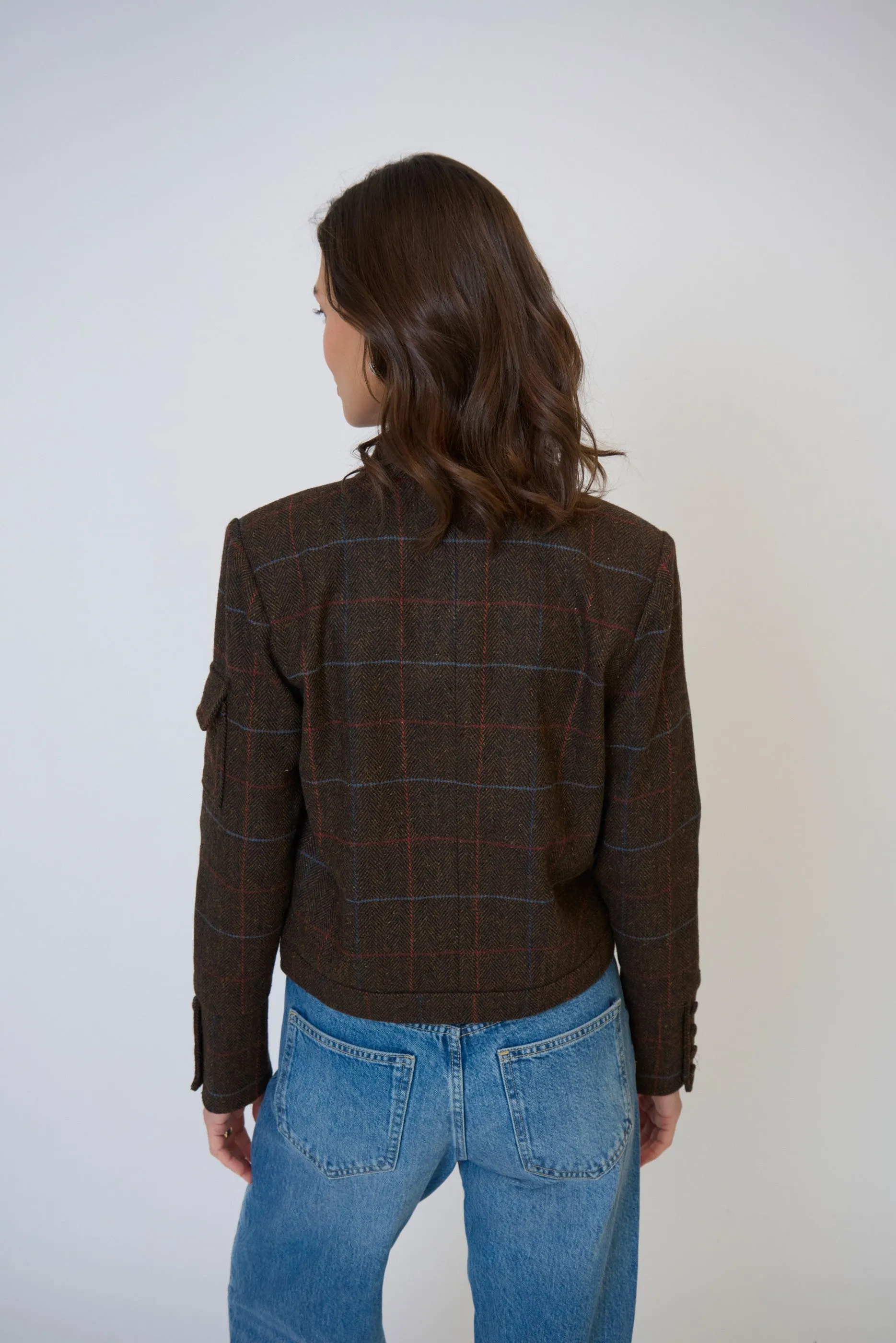 Eden Plaid Military Jacket sold by Central Park West product image thumbnail 5