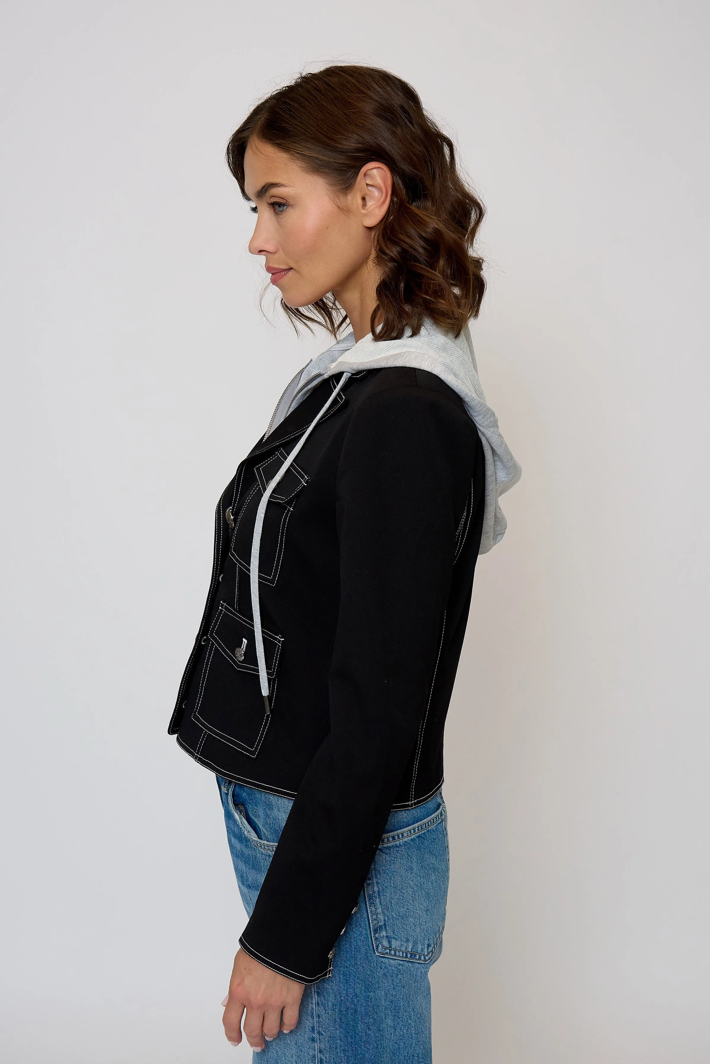 Maribel Cropped Four Pkt Dickie Jacket sold by Central Park West product image thumbnail 3