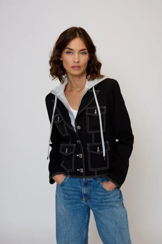 Maribel Cropped Four Pkt Dickie Jacket sold by Central Park West