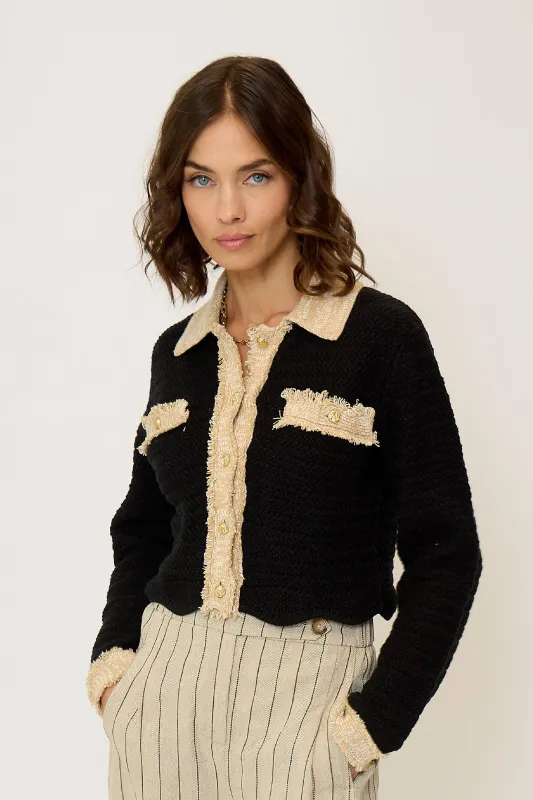Rose Scallop Edge Sweater sold by Central Park West
