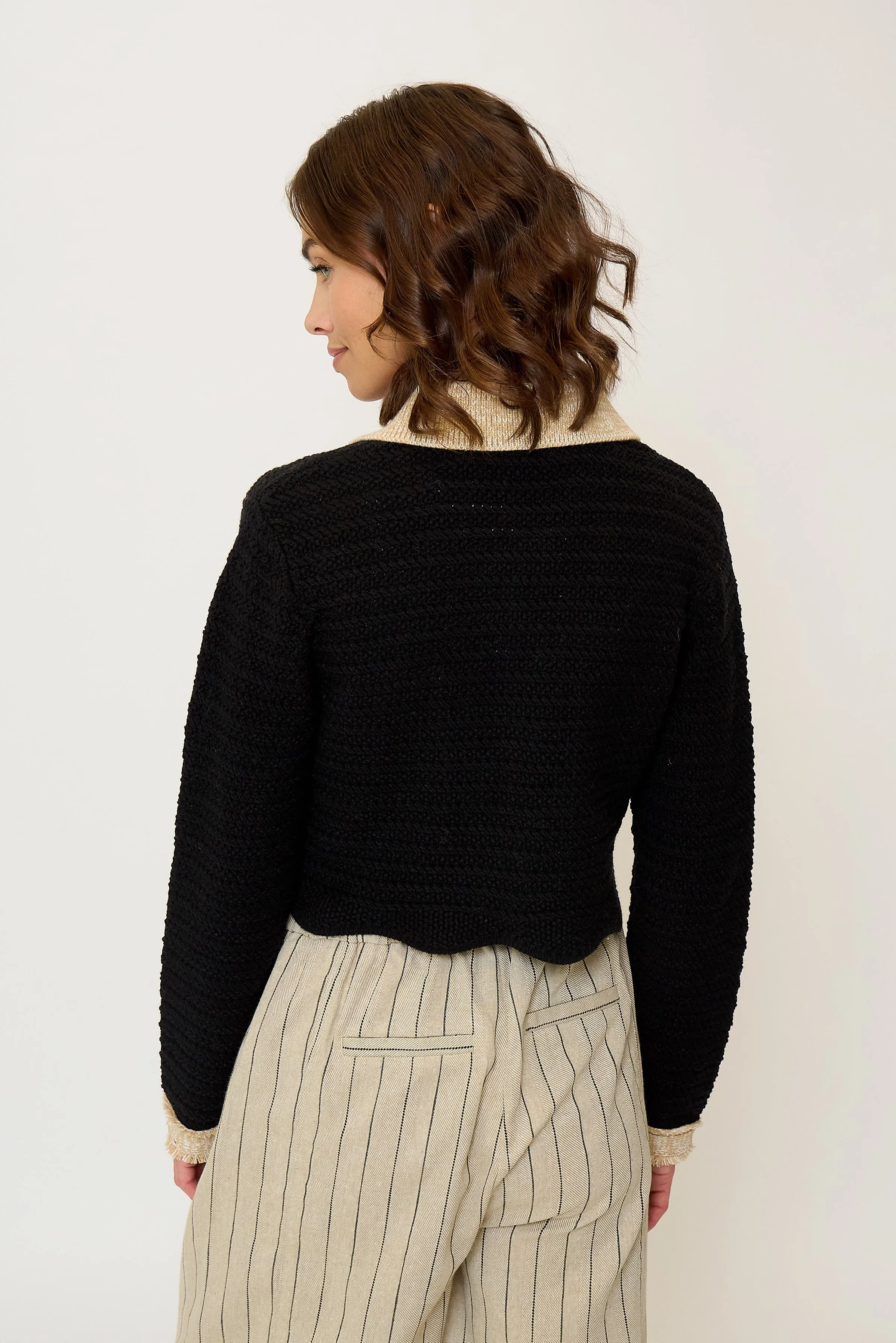 Rose Scallop Edge Sweater sold by Central Park West product image thumbnail 5