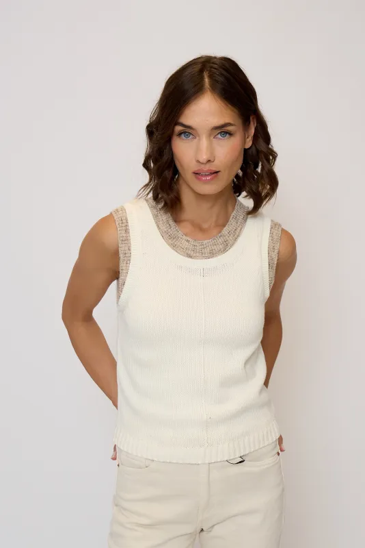 Dylan Spacedye Double Layer Tank sold by Central Park West