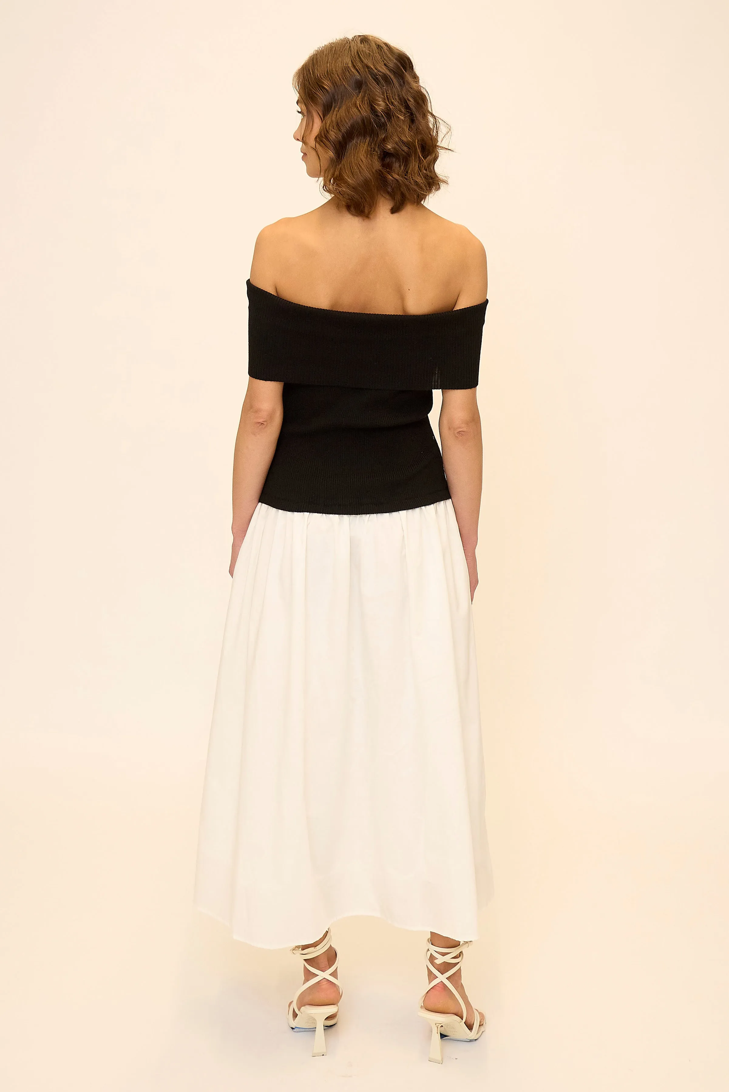 Darcy Mixed Media Off Shoulder Dress sold by Central Park West product image thumbnail 3