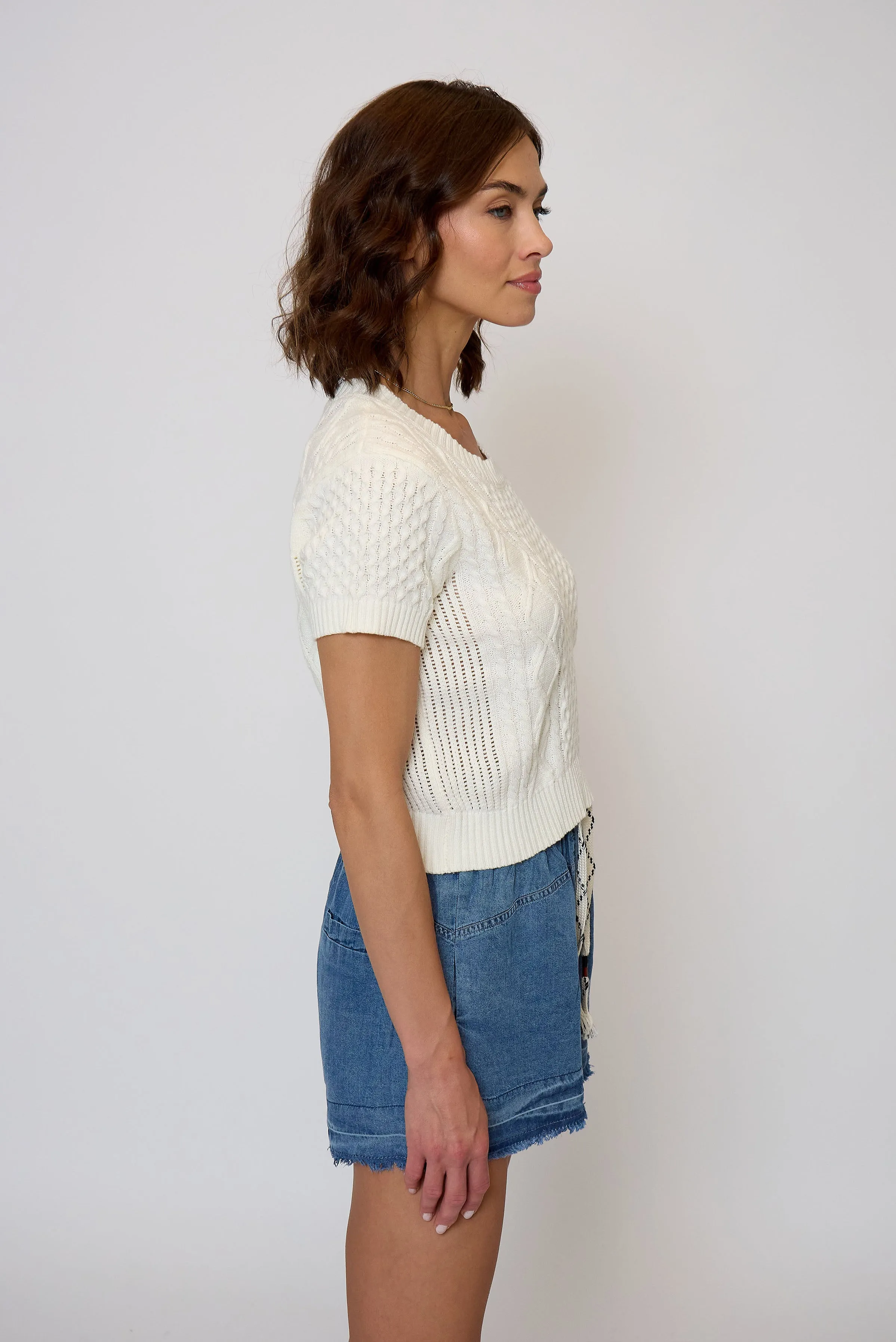 Junie Cable Tee sold by Central Park West product image thumbnail 2