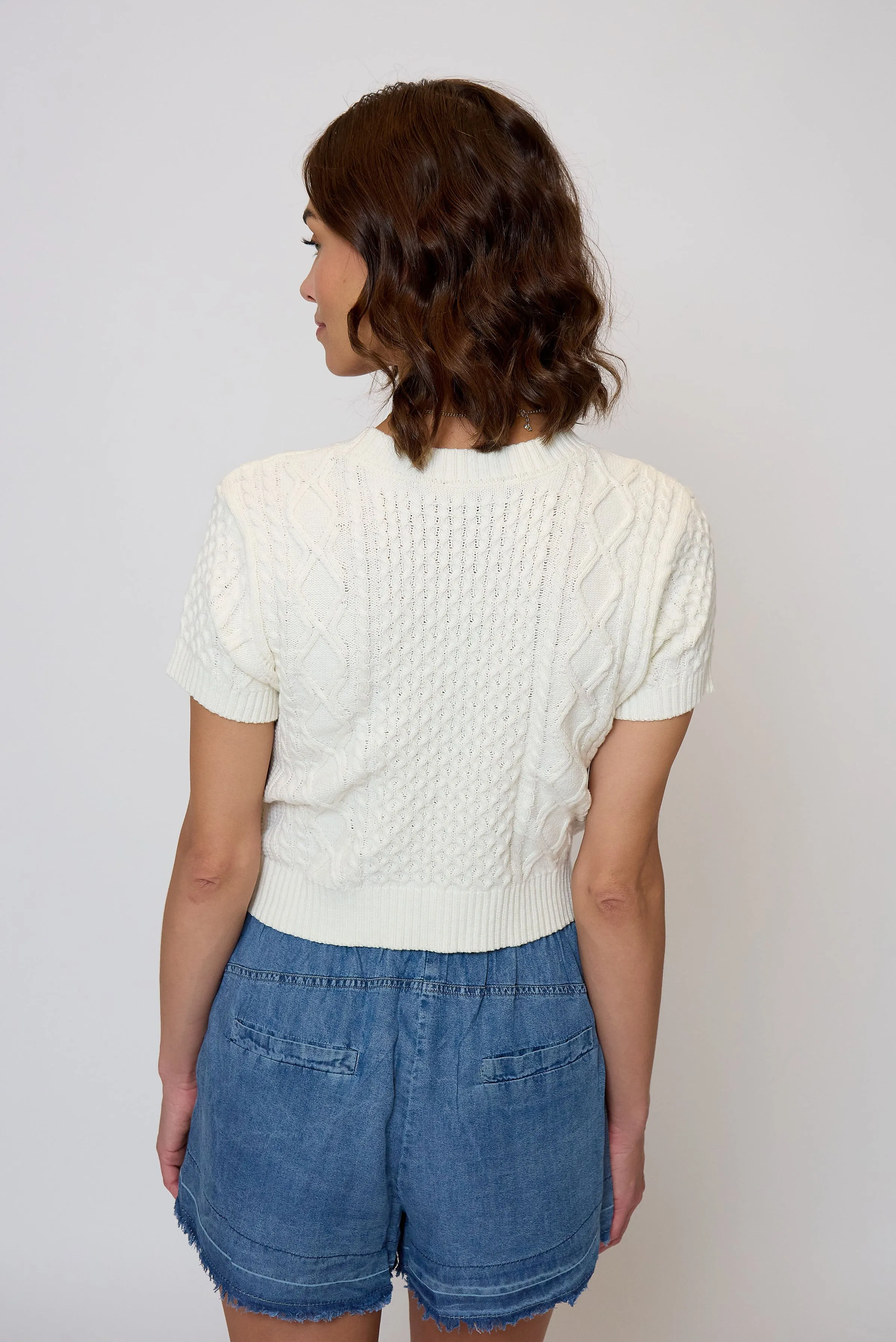 Junie Cable Tee sold by Central Park West product image thumbnail 3