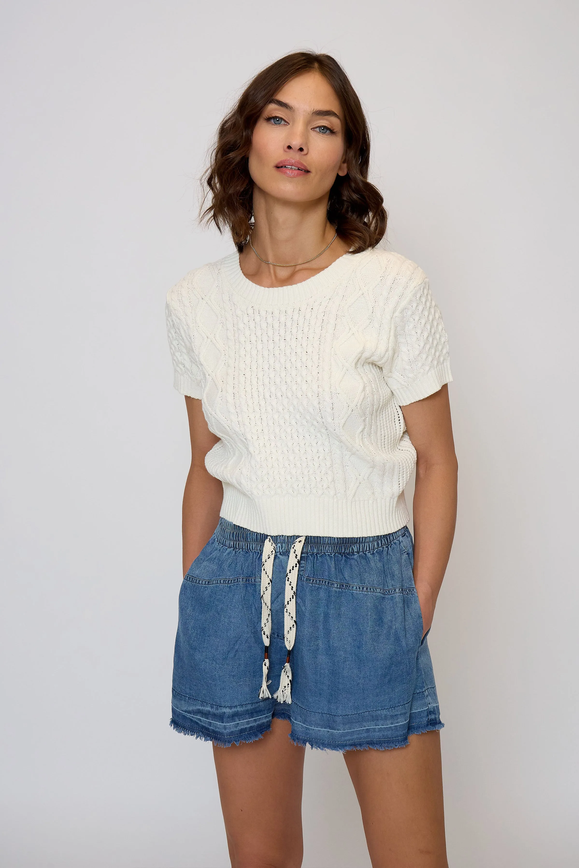 Junie Cable Tee sold by Central Park West product image thumbnail 4