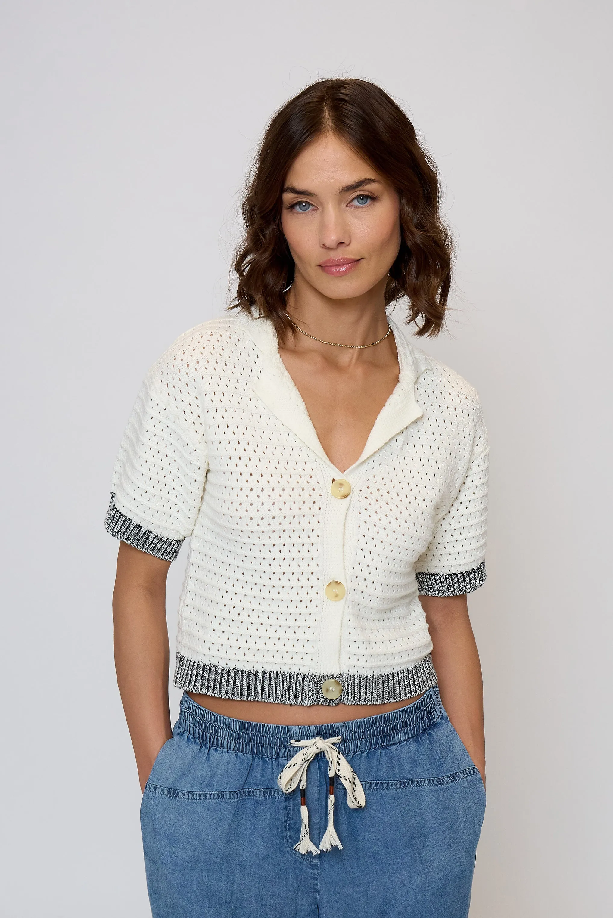 Junie Openstitch Polo sold by Central Park West