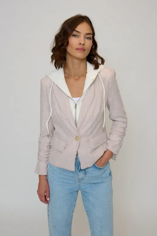 Alina Striped Blazer With Dickey sold by Central Park West