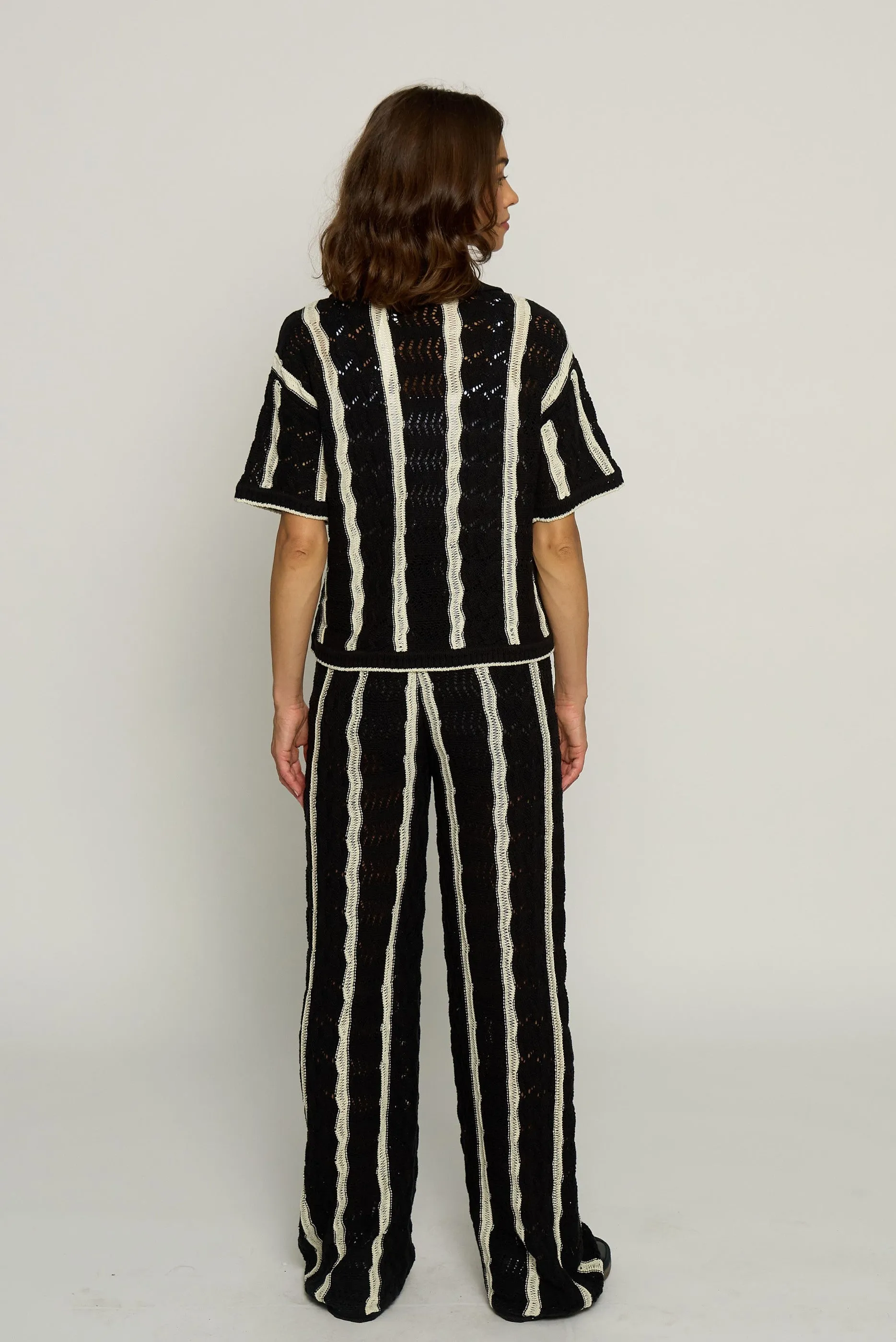 Novelty Stitch Polo Pullover sold by Central Park West product image thumbnail 3