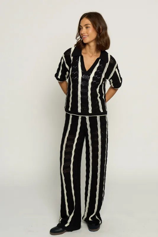 Novelty Stitch Polo Pullover sold by Central Park West