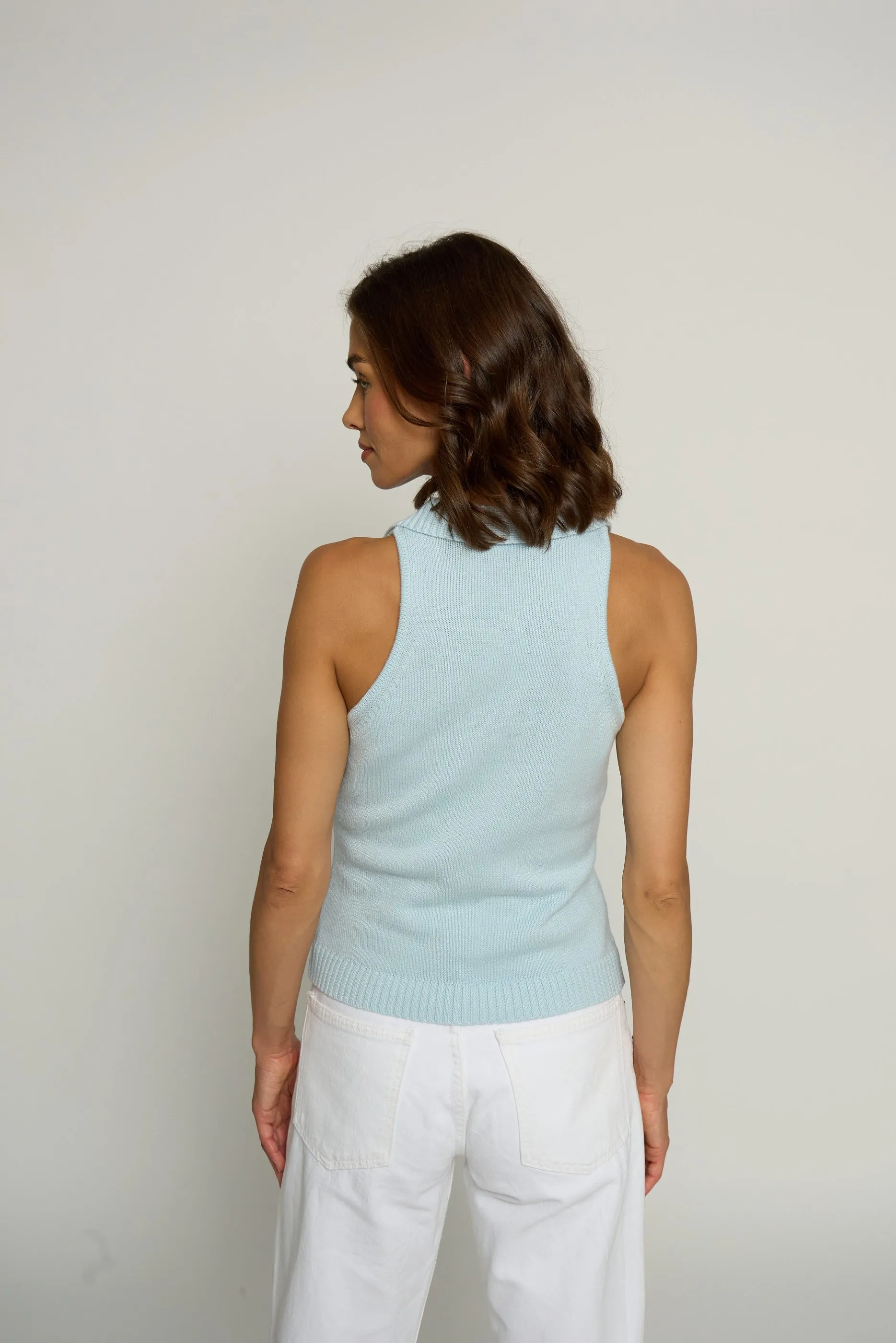 Zipup Polo sold by Central Park West product image thumbnail 3