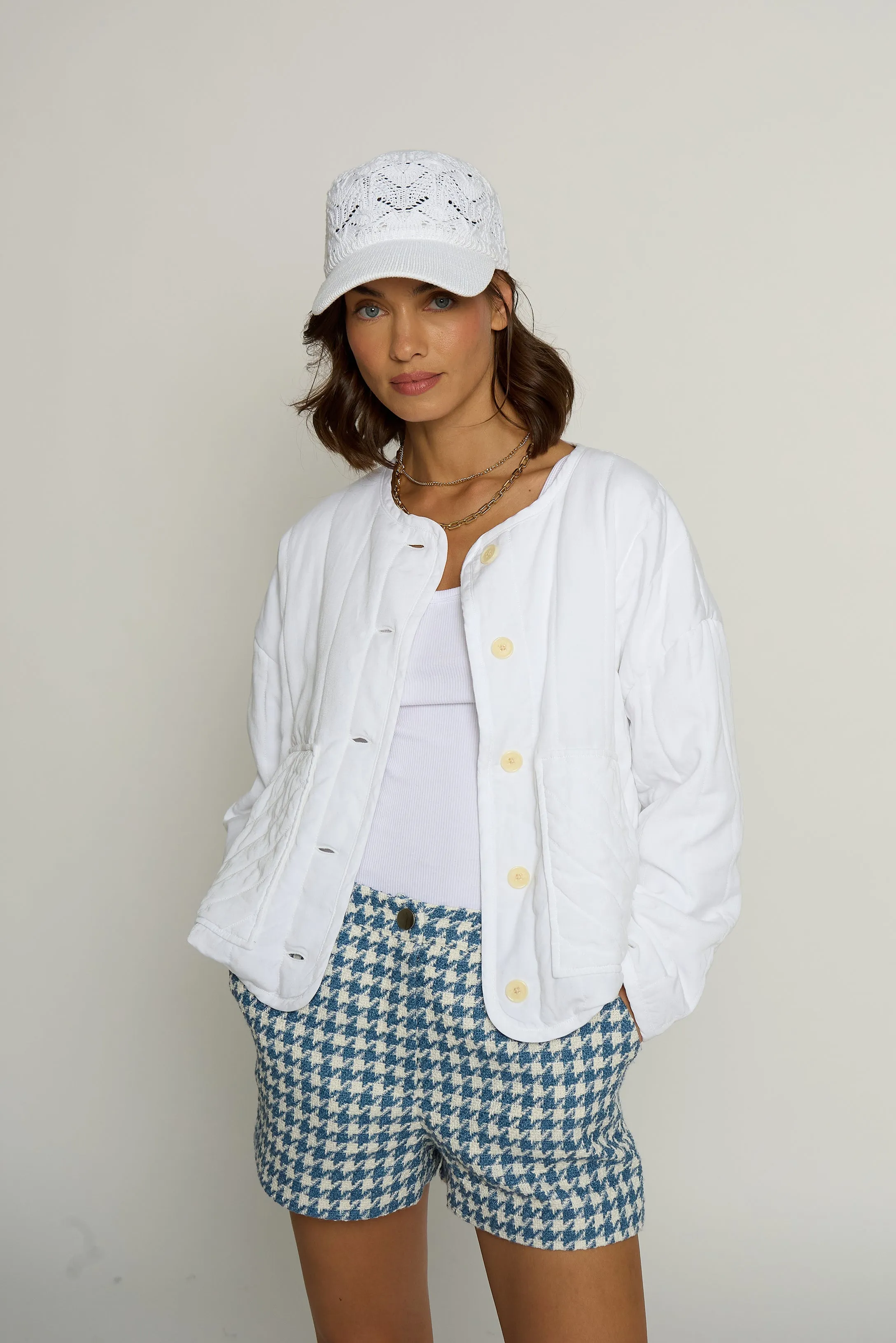 Quilted Tencel Jacket sold by Central Park West